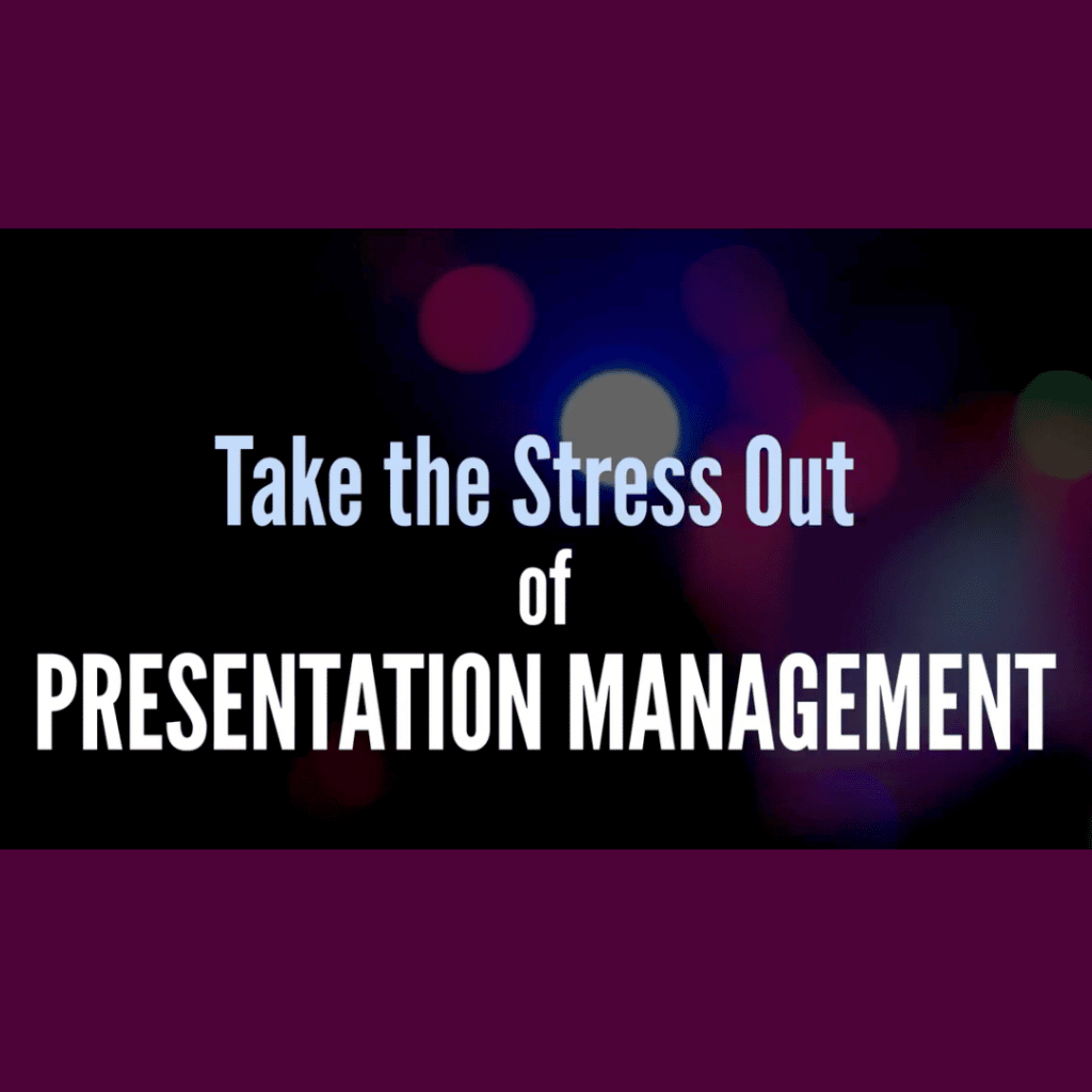 Our presentation management system makes it easy to keep your presenters on track and keep your conference running on schedule.